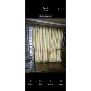 Vtg Sage Green Silk Curtains Drapes 76 x84 3 prs offered